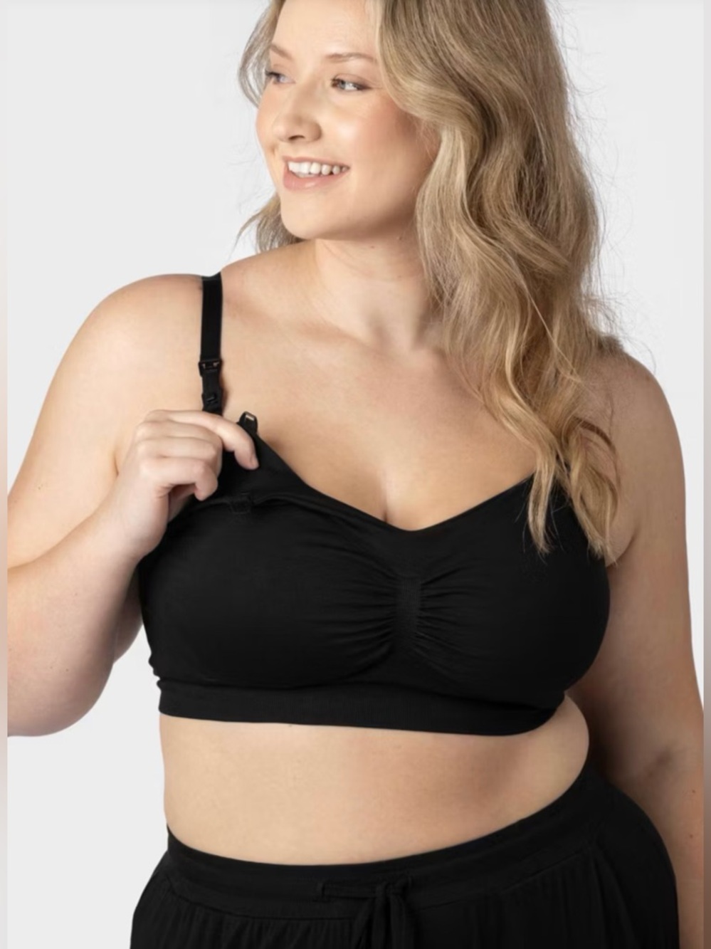 KINDRED BRAVELY Black Nursing LOUNGE &  SLEEP Bra